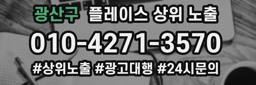 광산구 플레이스 상위 노출