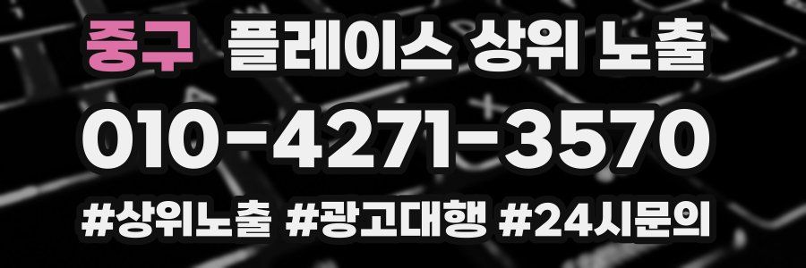 중구 플레이스 상위 노출