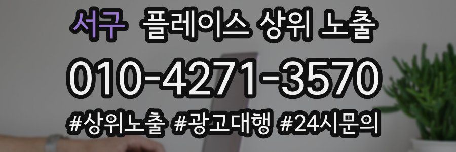 서구 플레이스 상위 노출