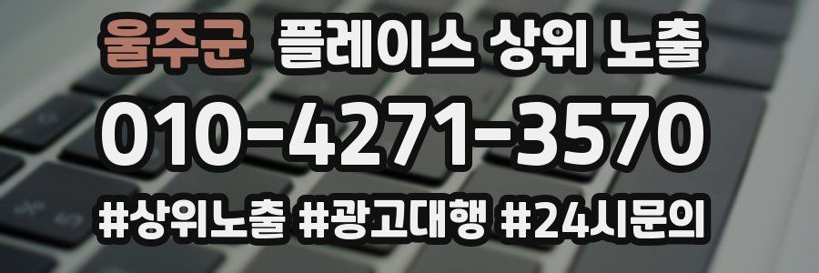 울주군 플레이스 상위 노출