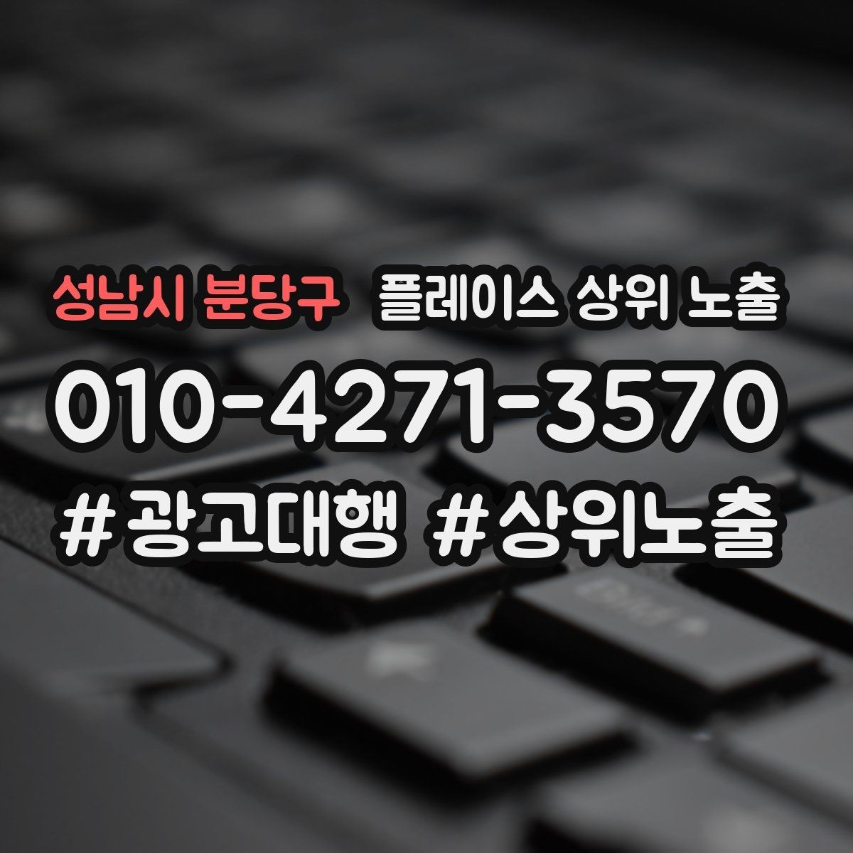 성남시 분당구 플레이스 상위 노출 최저가 대신 신뢰를 주는 문구
