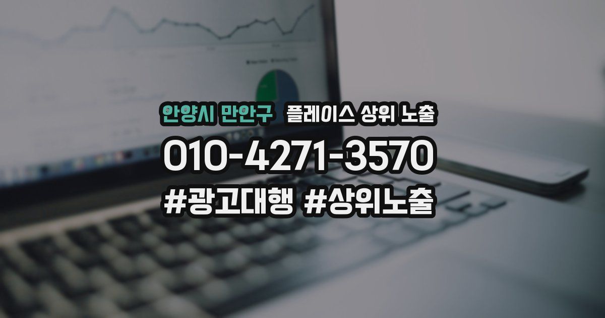 안양시 만안구 플레이스 상위 노출