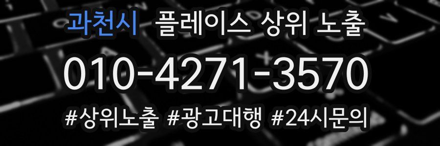 과천시 플레이스 상위 노출
