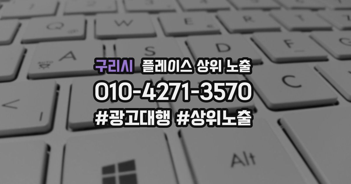 구리시 플레이스 상위 노출