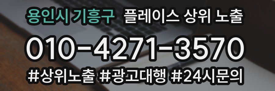 용인시 기흥구 플레이스 상위 노출