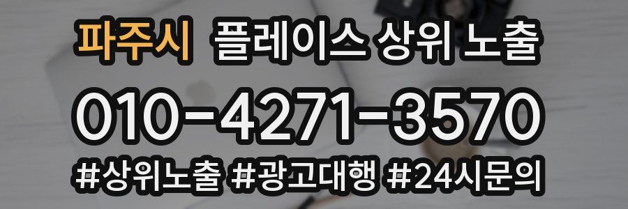 파주시 플레이스 상위 노출