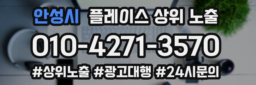 안성시 플레이스 상위 노출