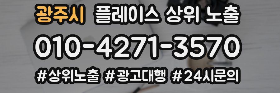 광주시 플레이스 상위 노출