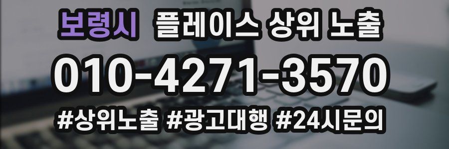 보령시 플레이스 상위 노출
