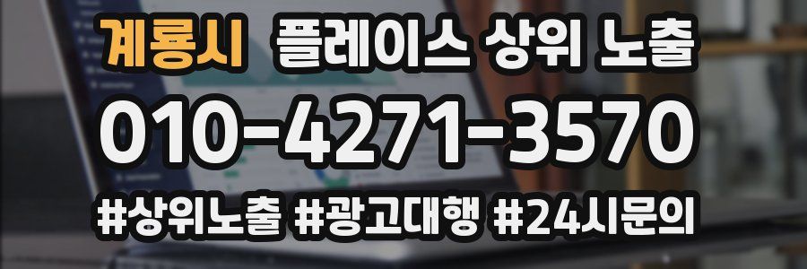 계룡시 플레이스 상위 노출
