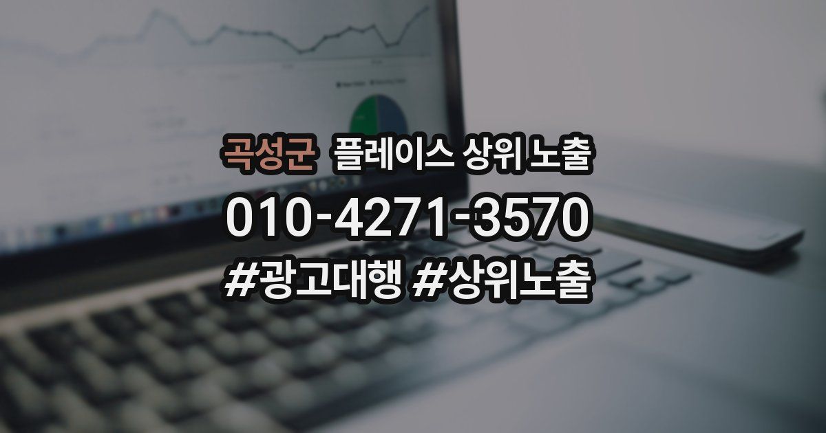 곡성군 플레이스 상위 노출