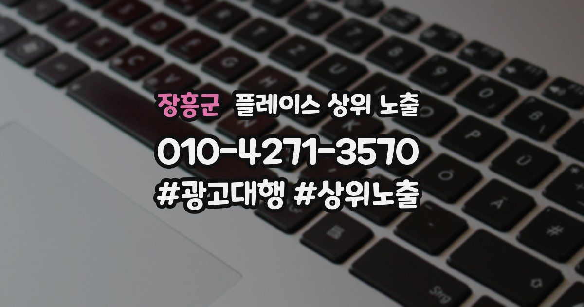장흥군 플레이스 상위 노출