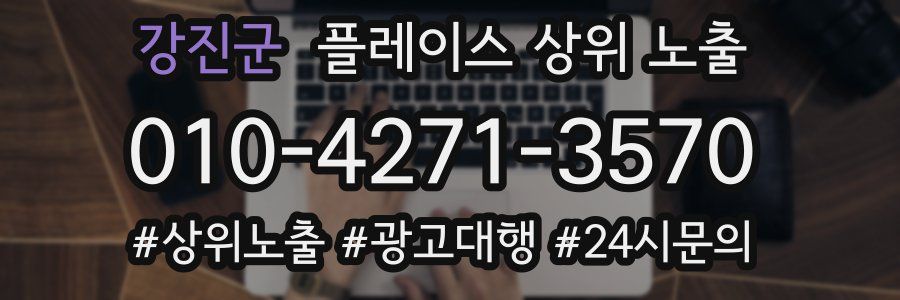 강진군 플레이스 상위 노출