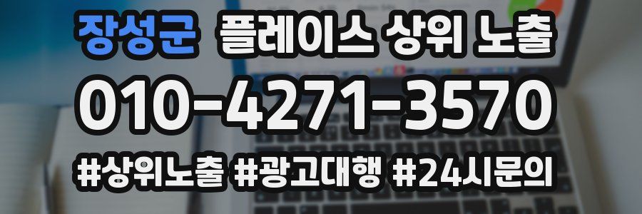 장성군 플레이스 상위 노출