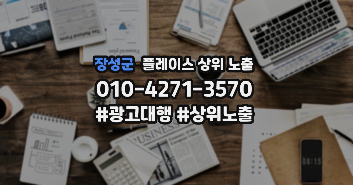 장성군 플레이스 상위 노출
