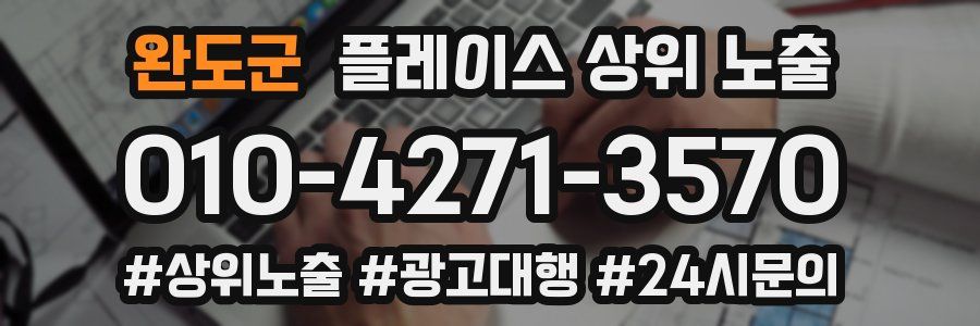 완도군 플레이스 상위 노출
