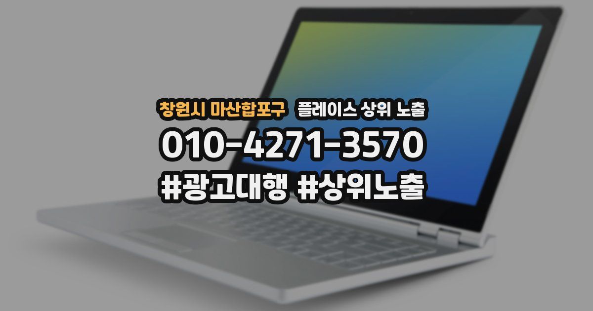 창원시 마산합포구 플레이스 상위 노출