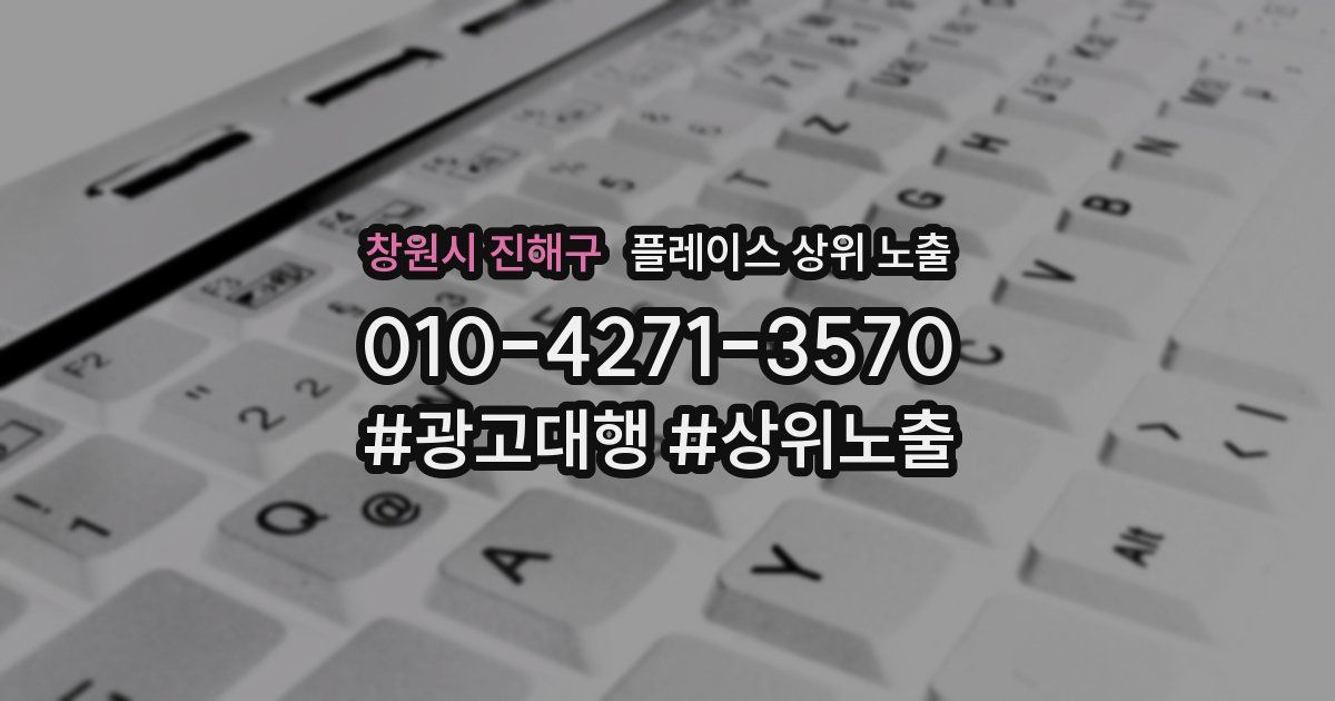창원시 진해구 플레이스 상위 노출