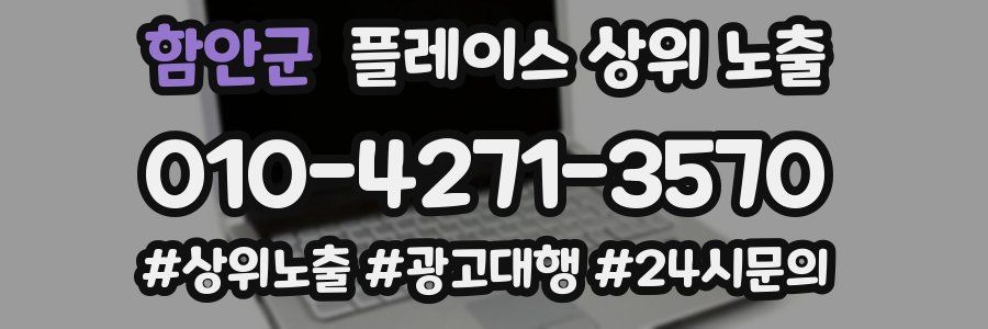 함안군 플레이스 상위 노출