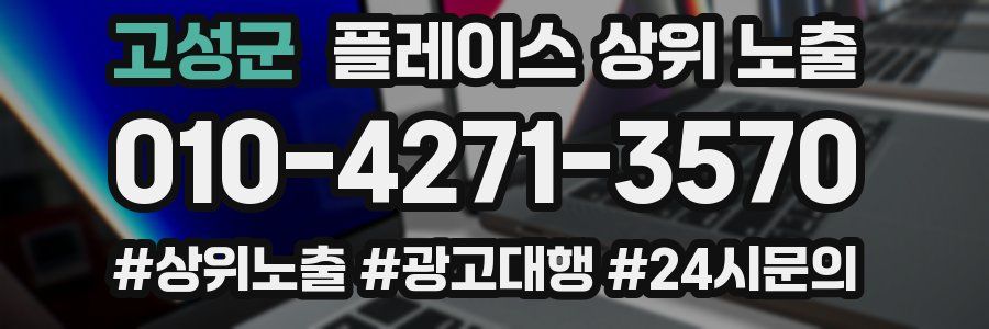 고성군 플레이스 상위 노출