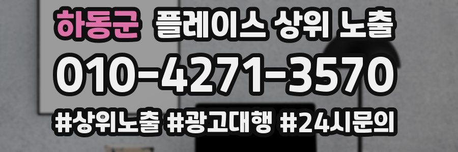 하동군 플레이스 상위 노출