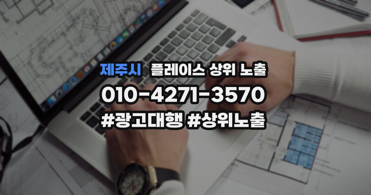 제주시 플레이스 상위 노출