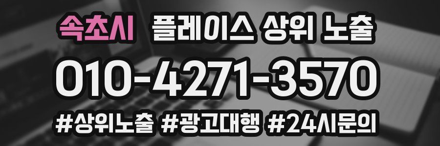 속초시 플레이스 상위 노출