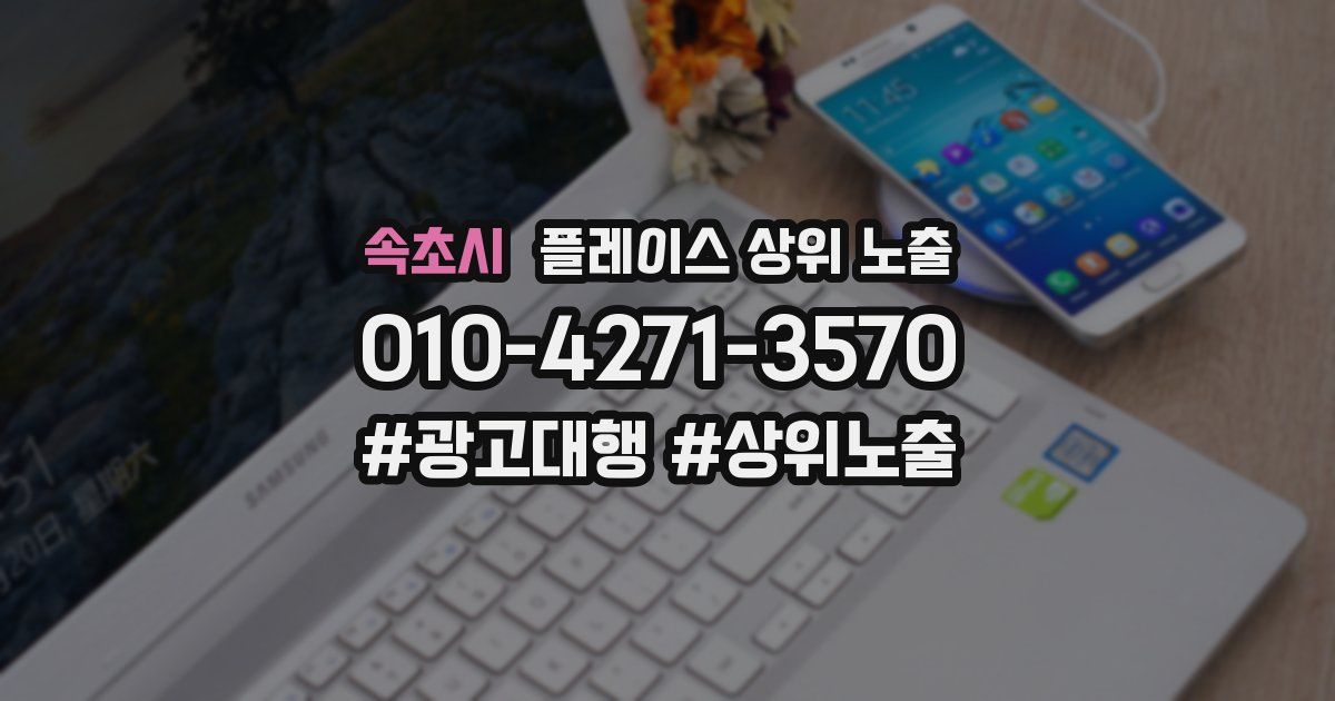 속초시 플레이스 상위 노출