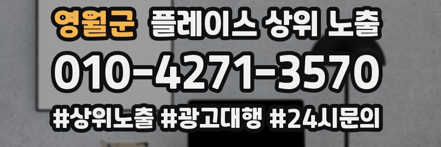 영월군 플레이스 상위 노출