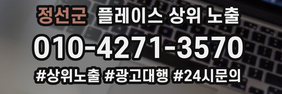 정선군 플레이스 상위 노출