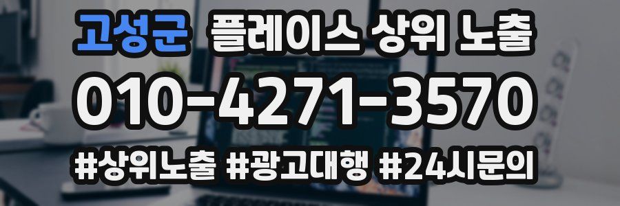 고성군 플레이스 상위 노출