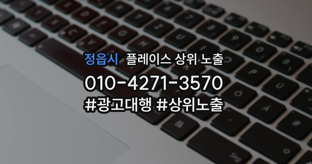 정읍시 플레이스 상위 노출