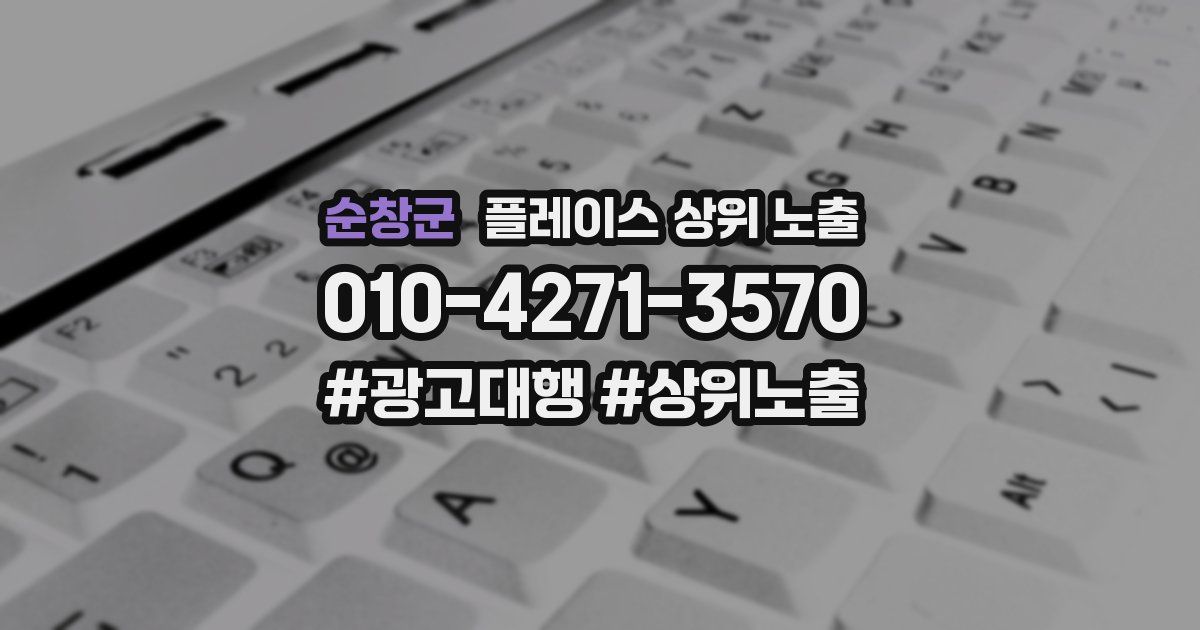 순창군 플레이스 상위 노출