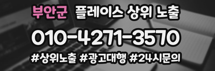 부안군 플레이스 상위 노출