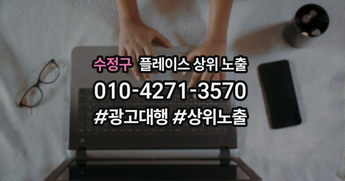 수정구 플레이스 상위 노출