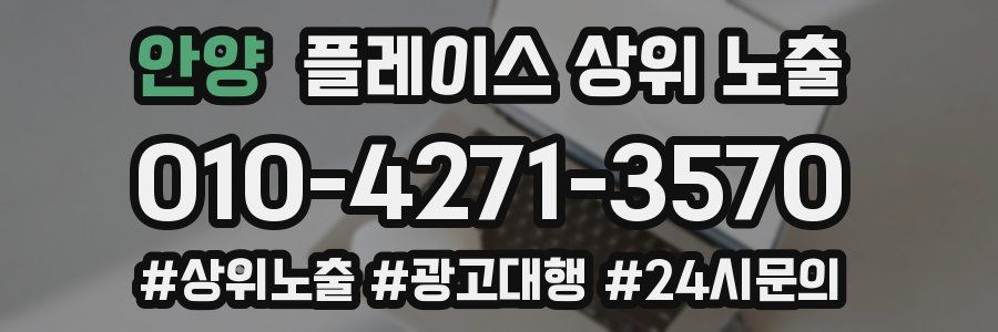 안양 플레이스 상위 노출
