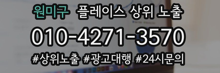 원미구 플레이스 상위 노출