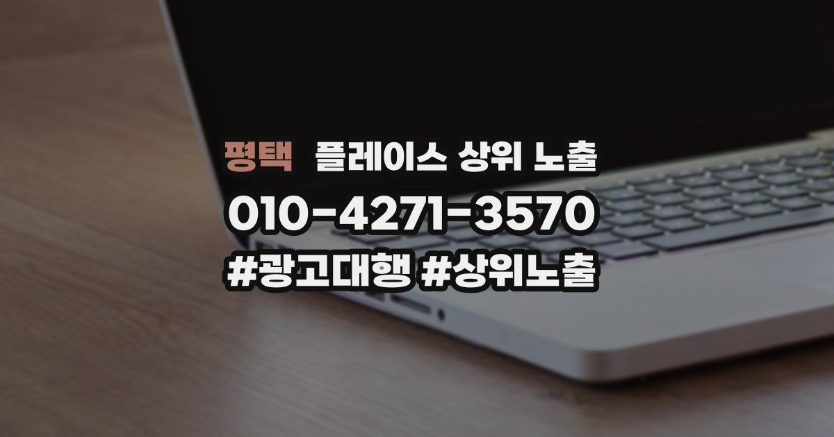 평택 플레이스 상위 노출