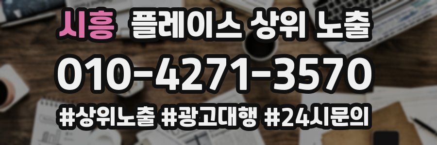 시흥 플레이스 상위 노출