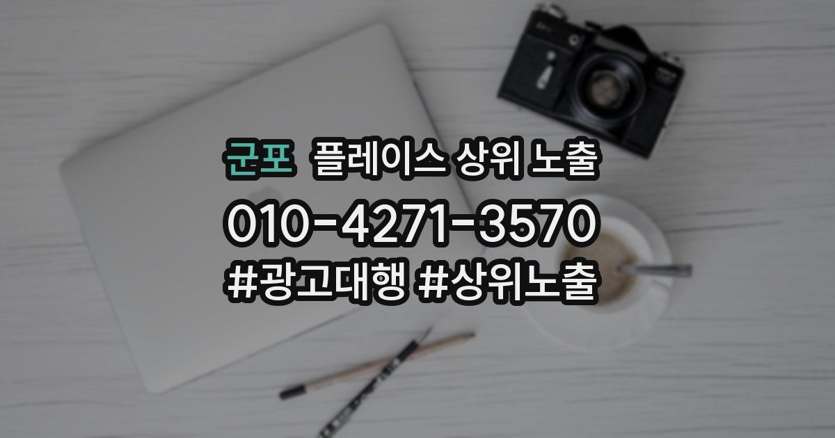 군포 플레이스 상위 노출