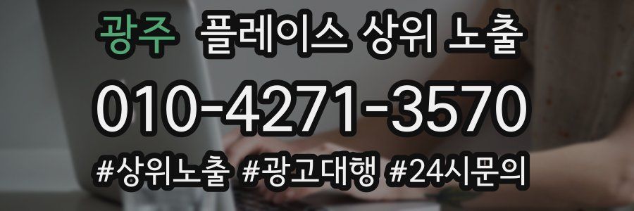 광주 플레이스 상위 노출