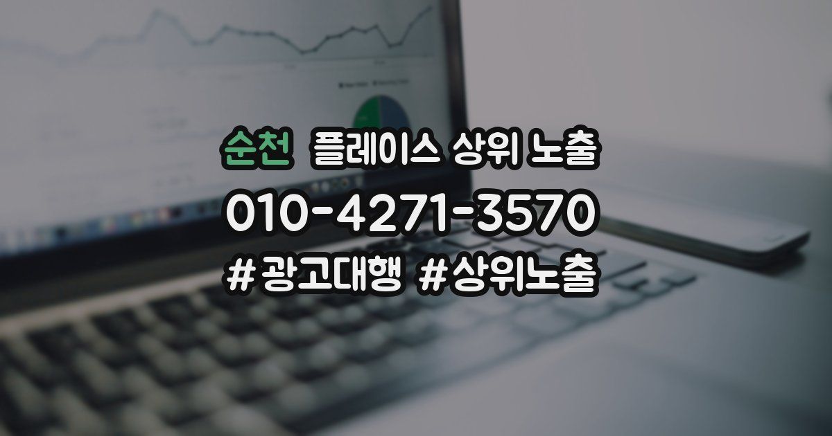 순천 플레이스 상위 노출