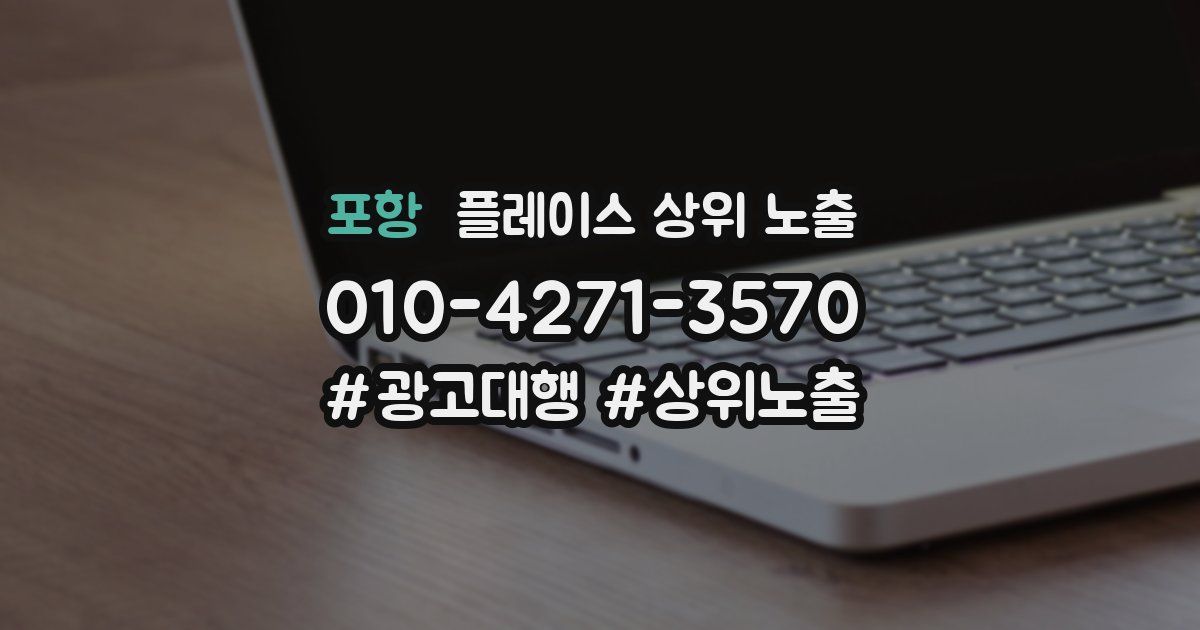 포항 플레이스 상위 노출
