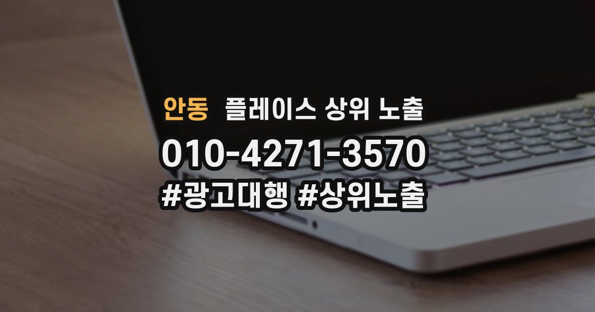 안동 플레이스 상위 노출