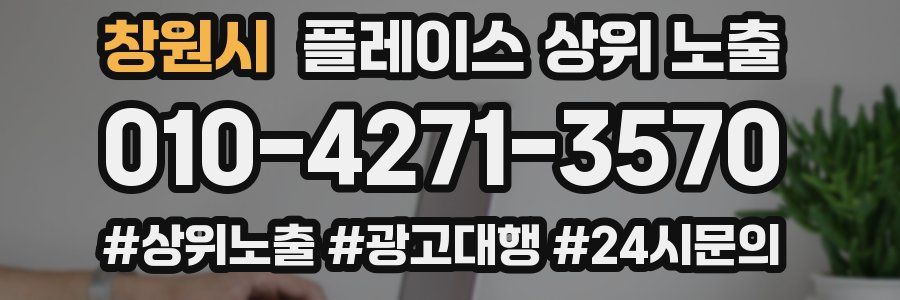 창원시 플레이스 상위 노출