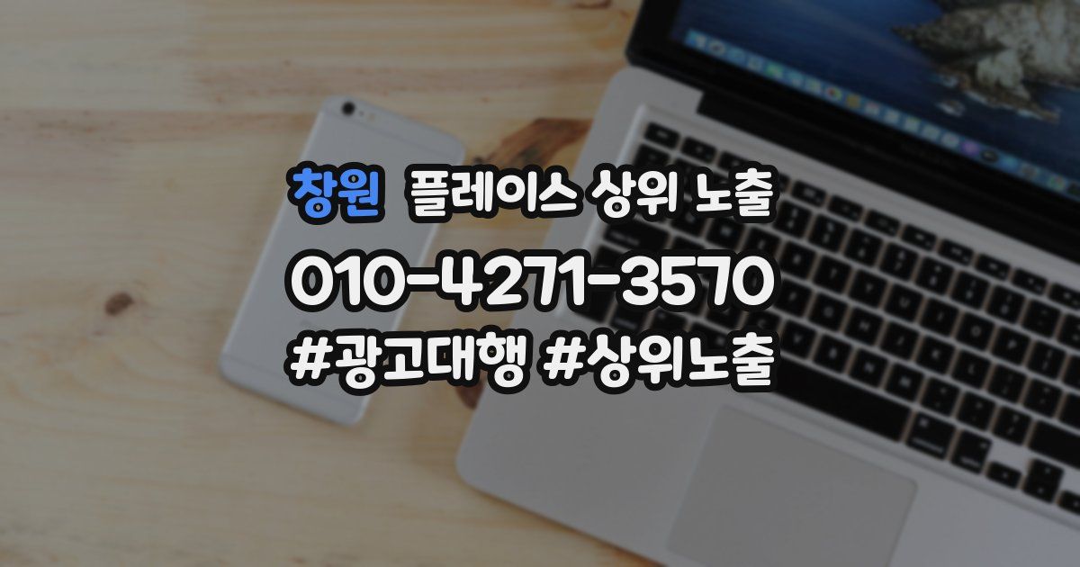 창원 플레이스 상위 노출