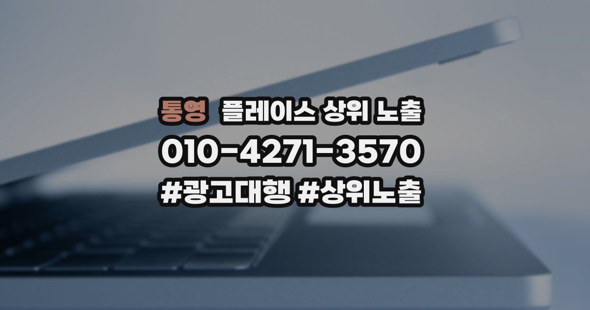 통영 플레이스 상위 노출