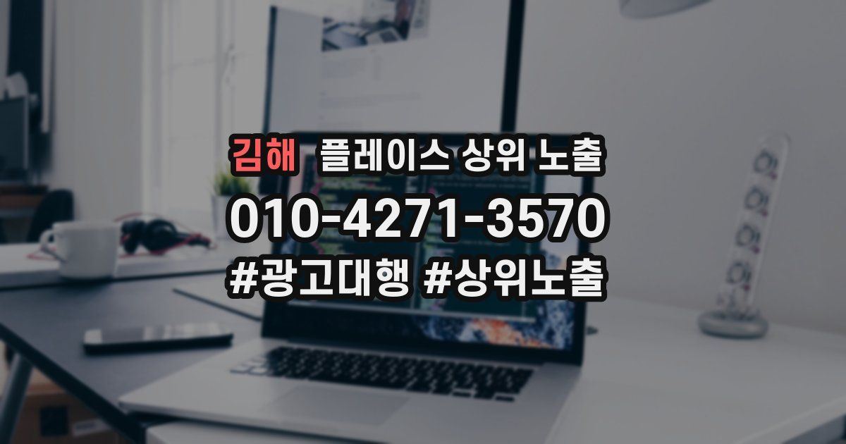 김해 플레이스 상위 노출