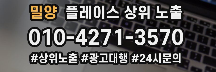 밀양 플레이스 상위 노출