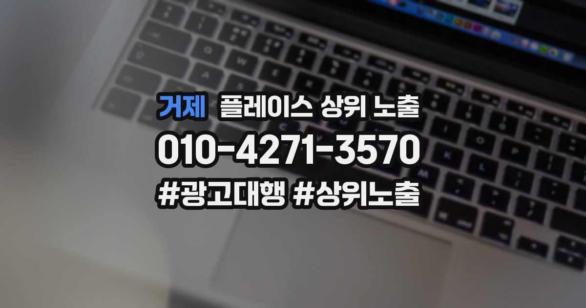 거제 플레이스 상위 노출